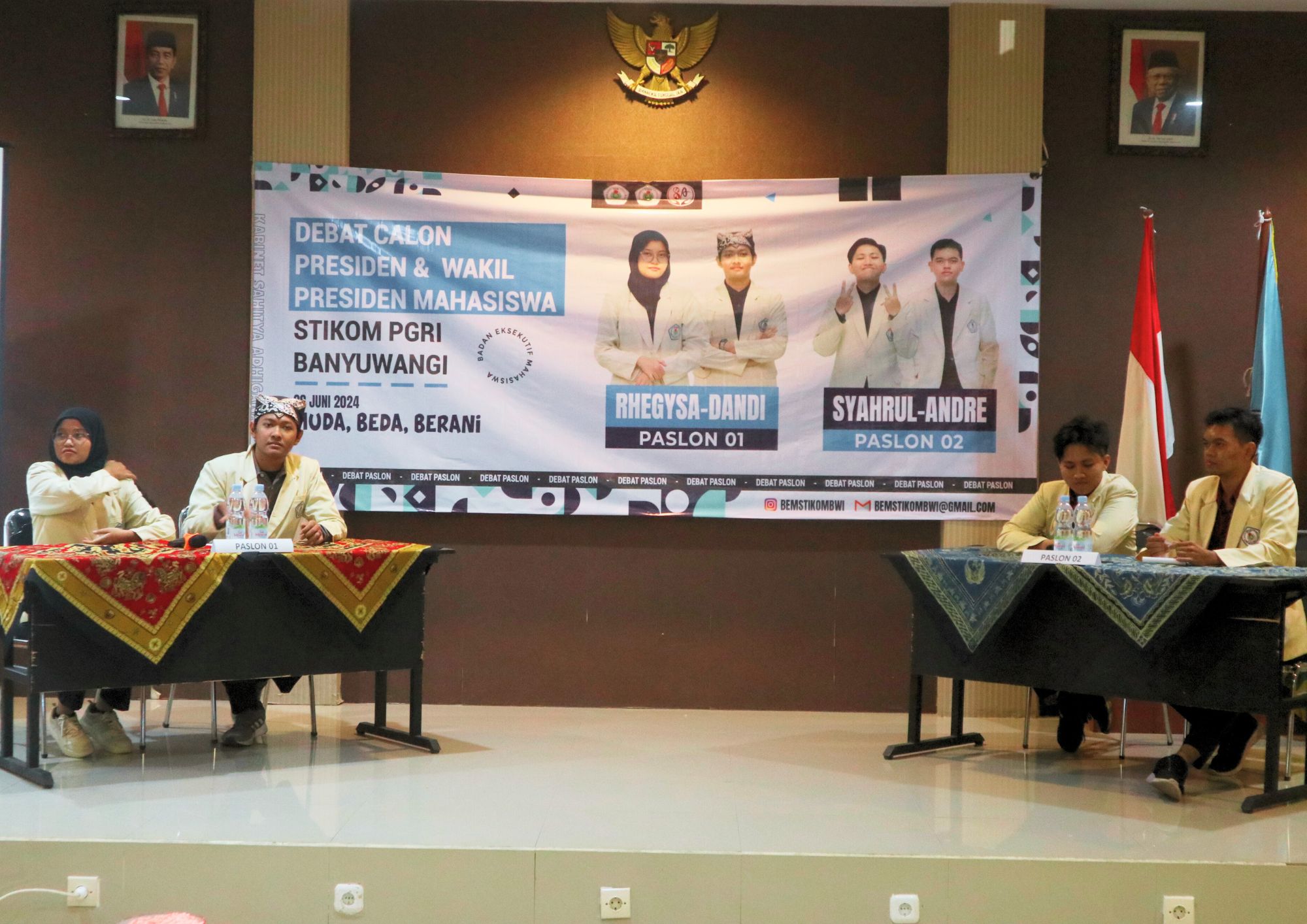 DEBAT CAPRESMA DAN WAPRESMA BEM STIKOM PGRI BANYUWANGI